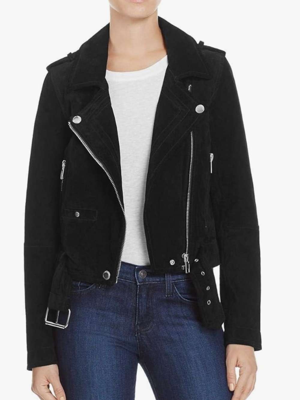 Blank NYC suede moto jacket